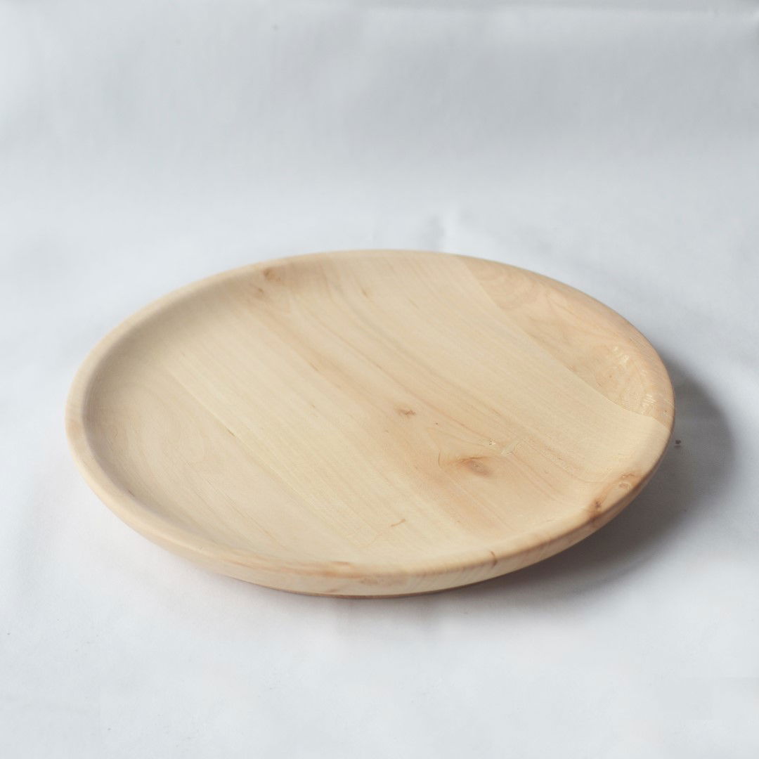 Vassoio rotondo legno naturale 30 cm