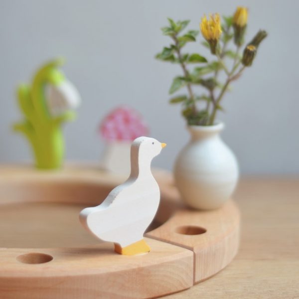 Figura decorativa legno oca Grimm's