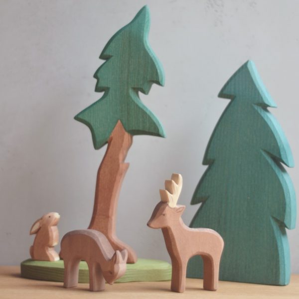 Figura albero abete alto con base - Ostheimer