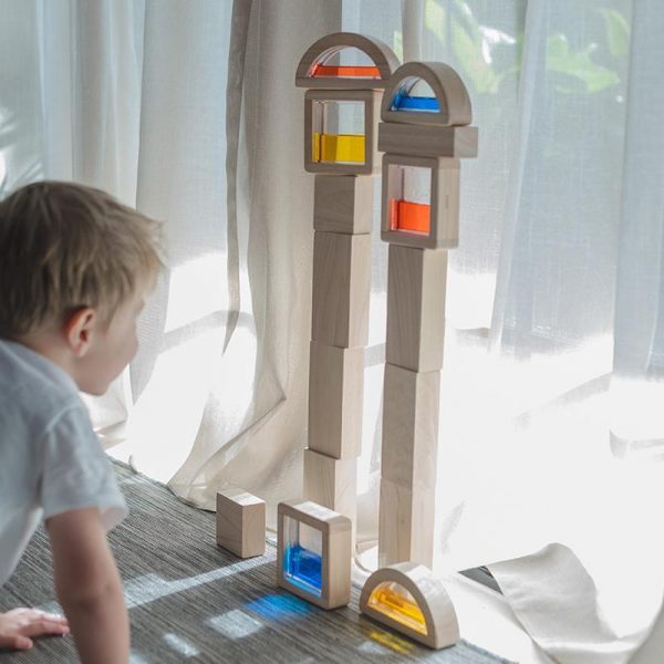 Gioco sensoriale colori Water Blocks Plan Toys