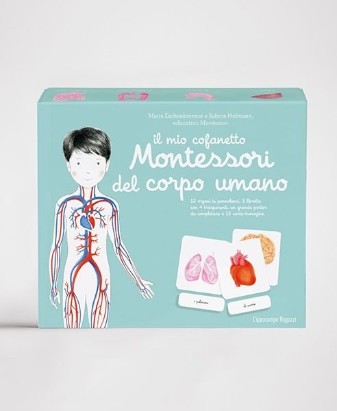 Il mio cofanetto Montessori del corpo umano Ippocampo Edizioni