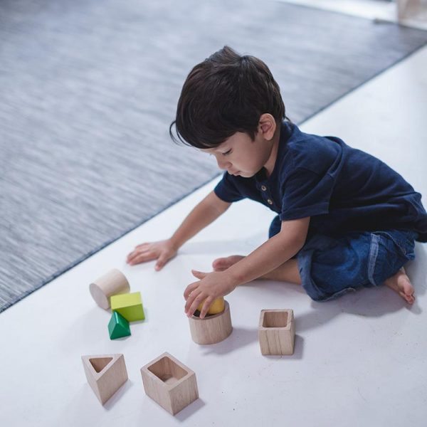 Puzzle Geo Matching Blocks Plan Toys LISTA REGALO ENEA SANTI
