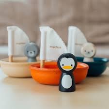 Gioco bagnetto barca a vela - pinguino Plan Toys