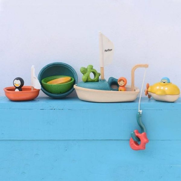 Gioco bagnetto barca a vela - pinguino Plan Toys