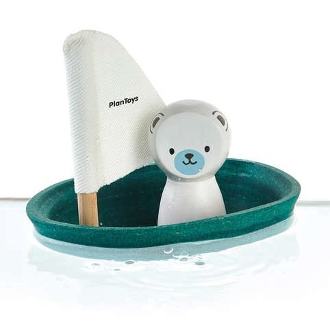 Gioco bagnetto barca a vela - orso Plan Toys
