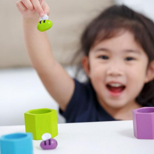 Gioco classificazione colori Beehives Plan Toys