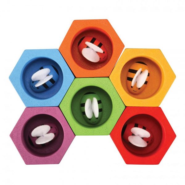 Gioco classificazione colori Beehives Plan Toys