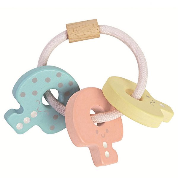 Primo gioco Chiavi sonaglio pastello Plan Toys