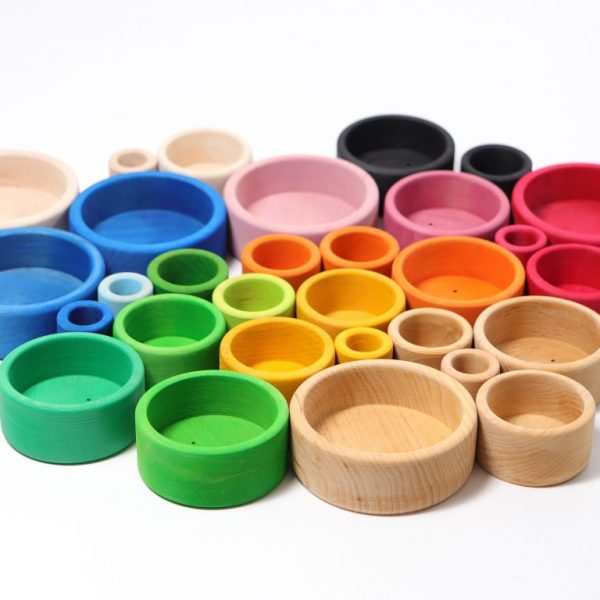 Set impilo ciotole legno lollipop Grimm's