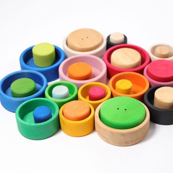 Set impilo ciotole legno lollipop Grimm's
