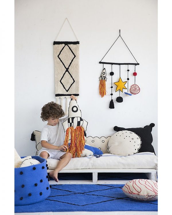 Cuscino cotone razzo Universo Lorena Canals