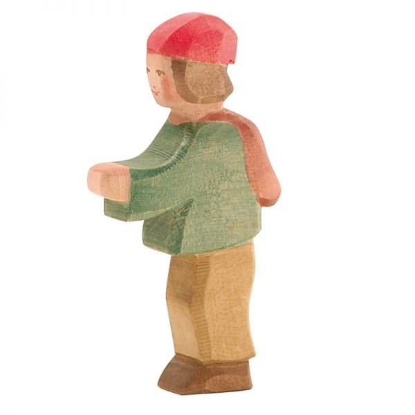 Figura legno pastorello bambino - Ostheimer