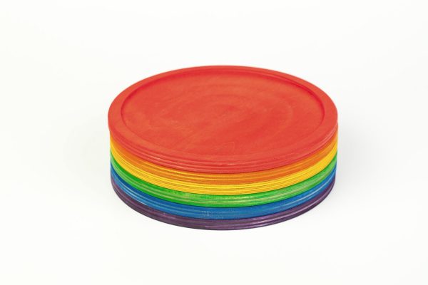 Set 6 vassoi gioco arcobaleno Grapat