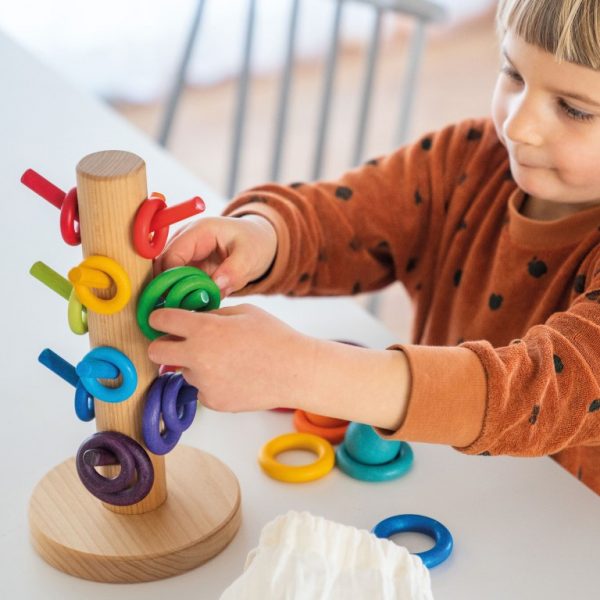 Sorting Helper Building Rings Rainbow Grimm's LISTA REGALO NOA