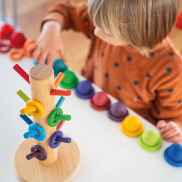 Sorting Helper Building Rings Rainbow Grimm's LISTA REGALO NOA