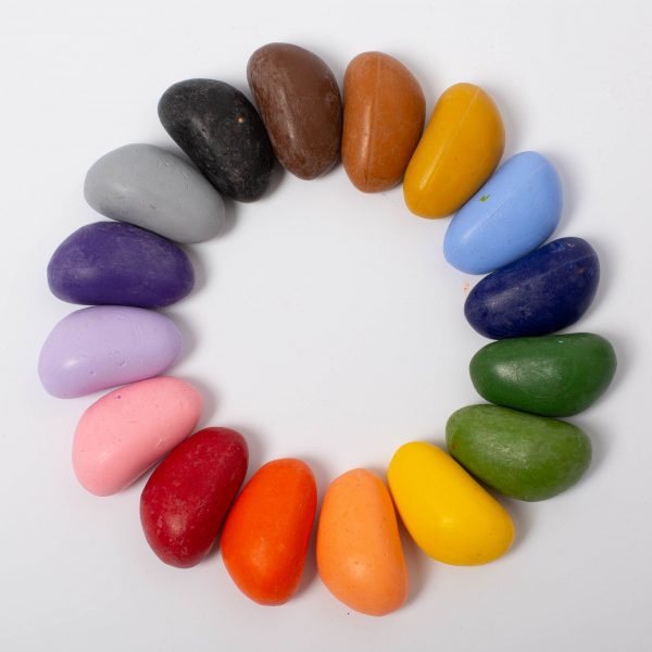 Set 32 sassolini Pastelli a cera di soia Crayon Rocks