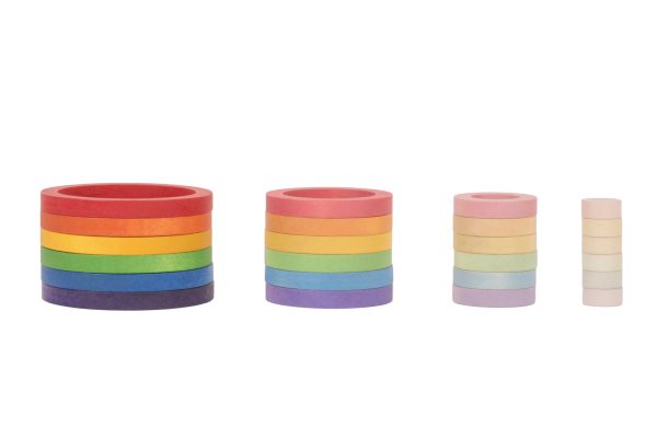 Set 24 Rainbow Nest Rings Grapat