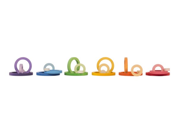 Set 24 Rainbow Nest Rings Grapat