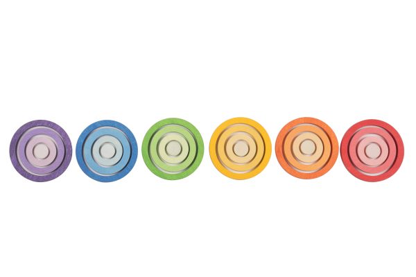 Set 24 Rainbow Nest Rings Grapat