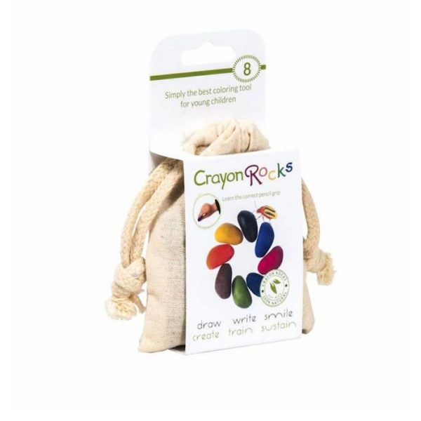 Set 8 sassolini Pastelli a cera di soia Crayon Rocks