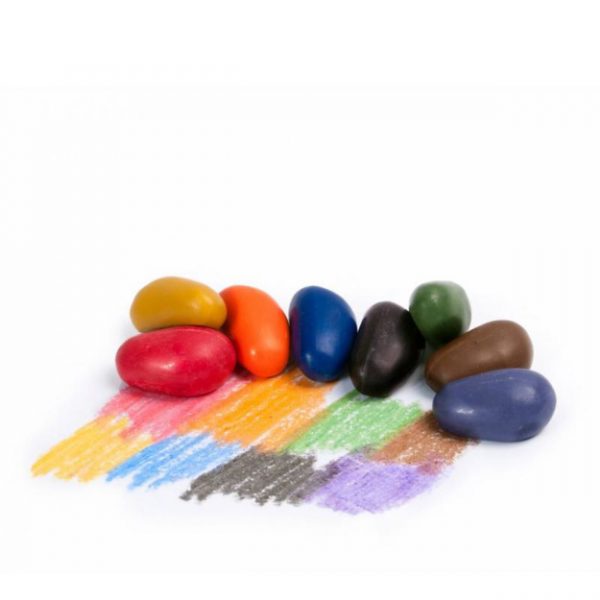 Set 8 sassolini Pastelli a cera di soia Crayon Rocks