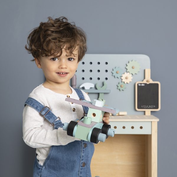 Children's workbench with tool belt Little Dutch