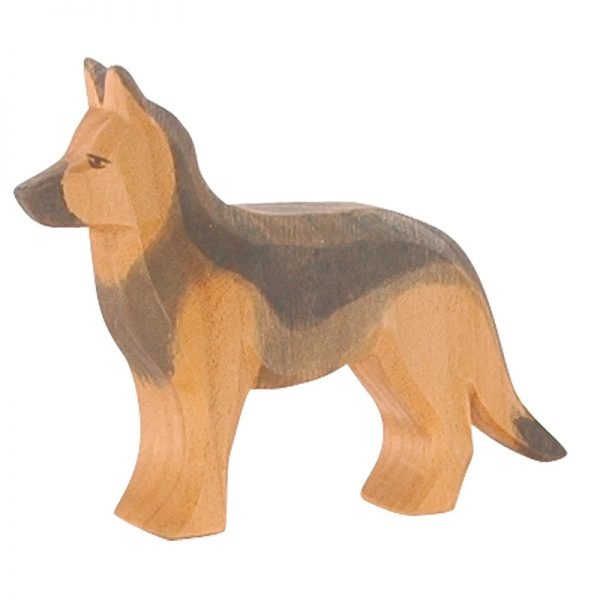Figura legno cucciolo cane S. Bernardo - Ostheimer
