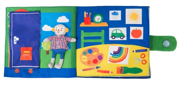 Libro attività Popipop + pupazzo Moulin Roty