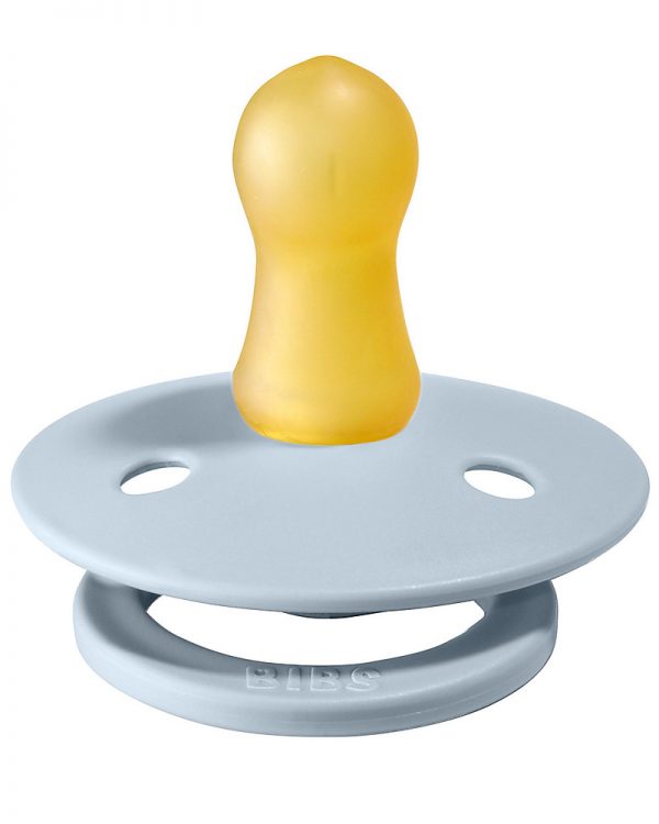 Set 2 ciucci in gomma naturale azzurro e blu BIBS