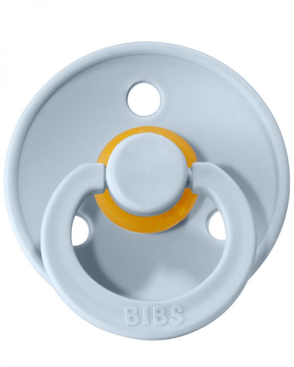 Set 2 ciucci in gomma naturale azzurro e blu BIBS