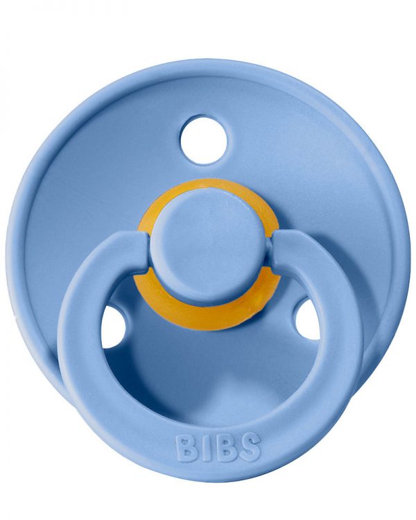 Set 2 ciucci in gomma naturale azzurro e blu BIBS