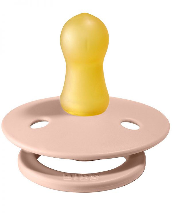 Set 2 ciucci in gomma naturale rosa e mattone BIBS