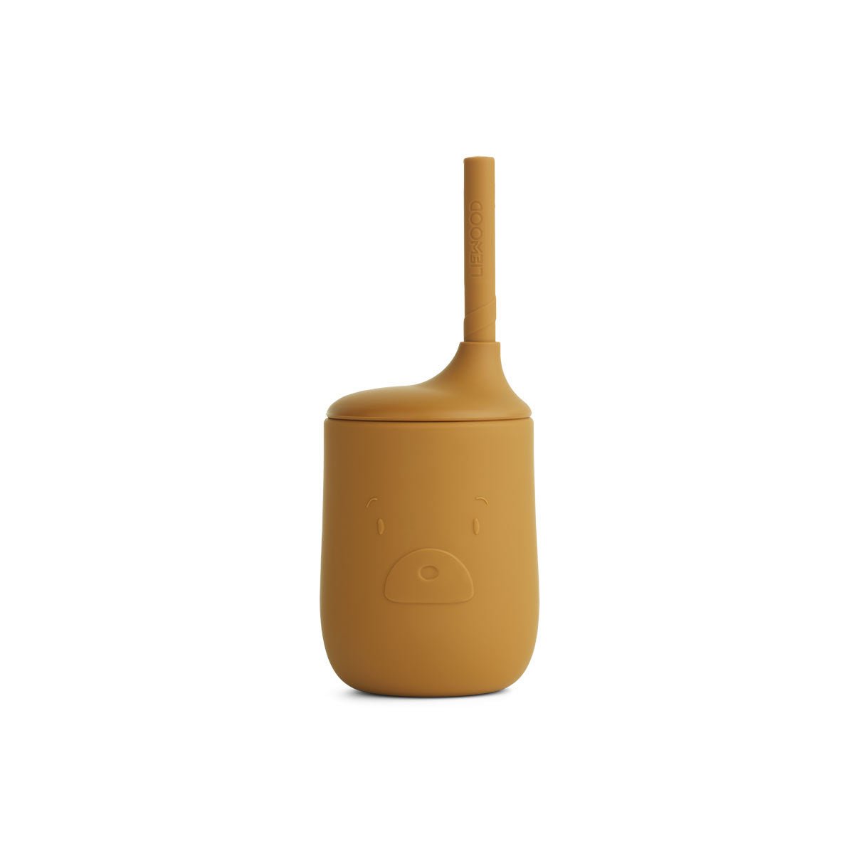 Bicchiere con cannuccia Sippy cup golden caramel LIEWOOD