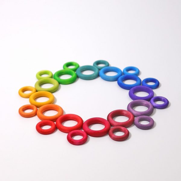Building Rings Rainbow Grimm's
