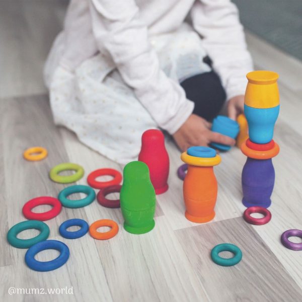 Building Rings Rainbow Grimm's