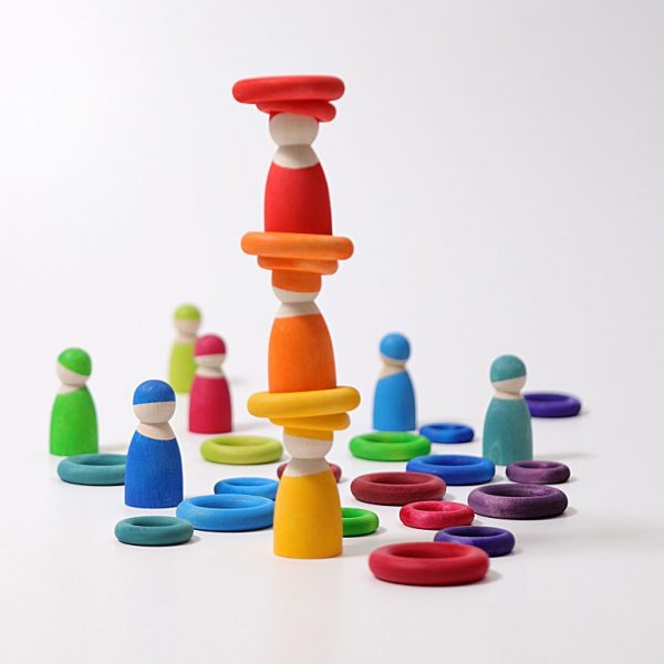 Building Rings Rainbow Grimm's