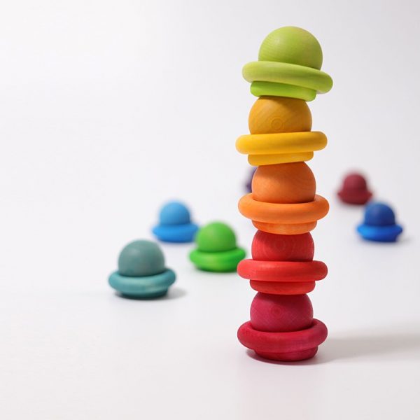 Building Rings Rainbow Grimm's