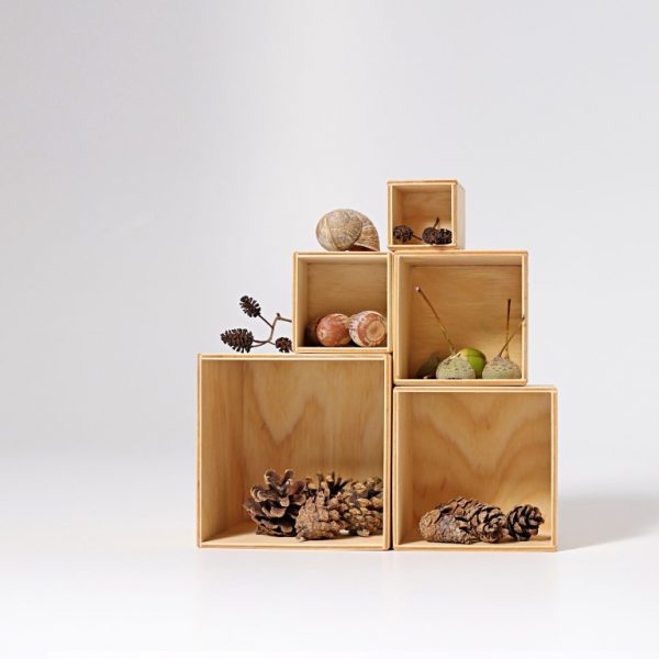 Cubi impilabili Boxes Natural Grimm's
