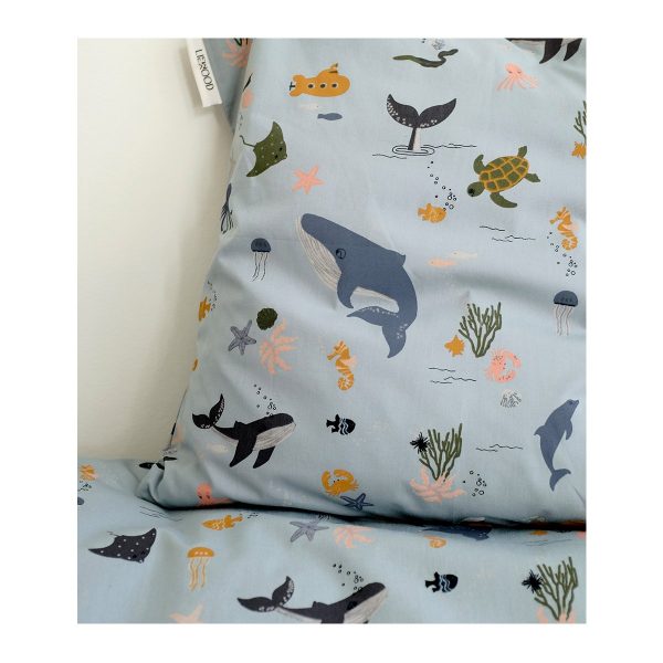 Set copri piumino + federa Sea creature Singolo LIEWOOD