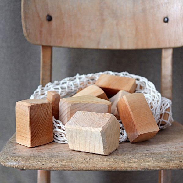 Set costruzioni blocchi natural Waldorf blocks Grimm's