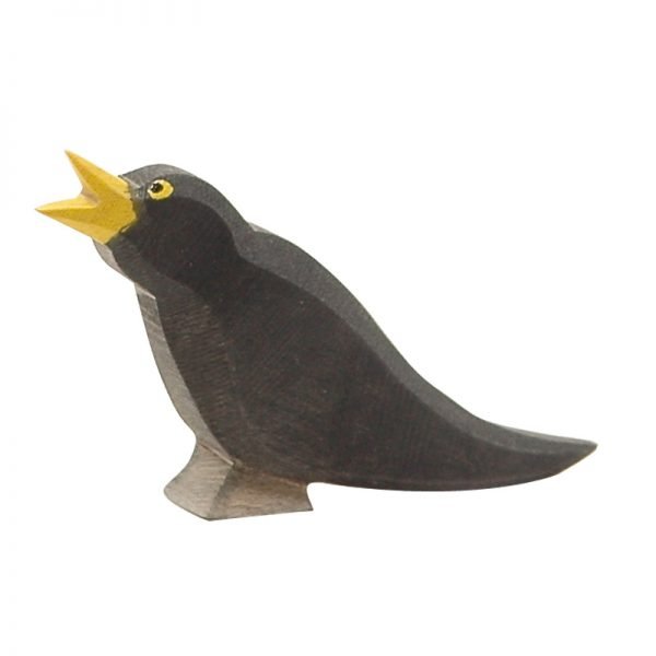 Figura legno Merlo nero - Ostheimer