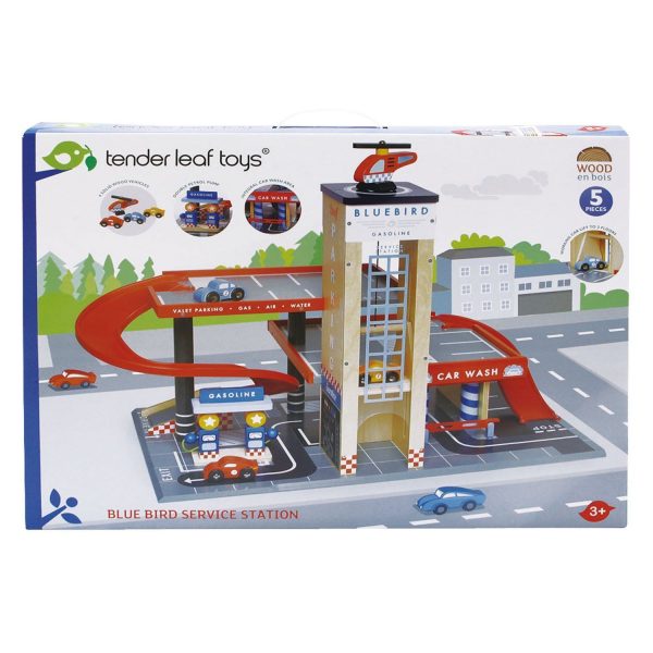 Garage Blue Bird Service Station Tender Leaf