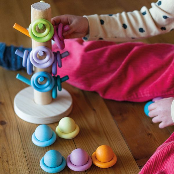 Sorting Helper Building Rings Pastel Grimm's