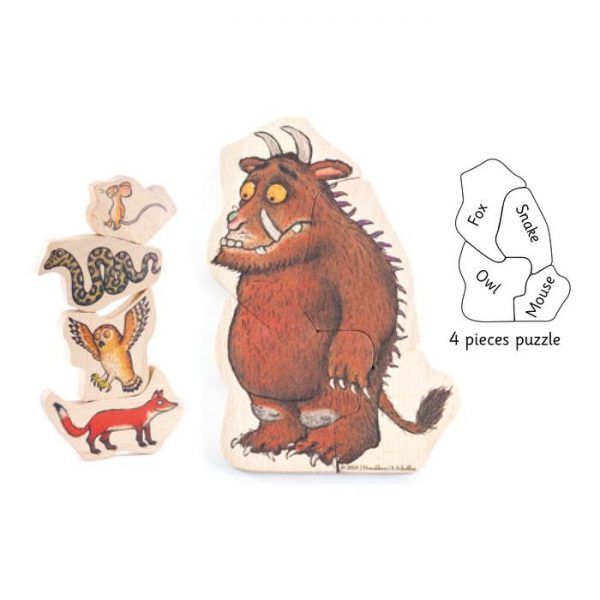 Puzzle figure di legno Il Gruffalo Bajo