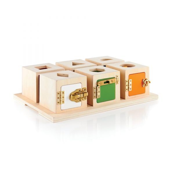 Set serrature e forme Peekaboo Lock Boxes Guide Craft
