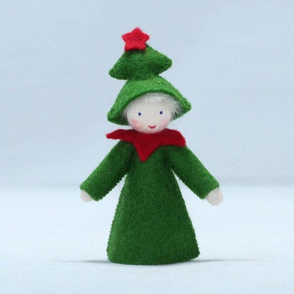 Figura Waldorf Fata Winter Christmas Tree Ambro-dolls