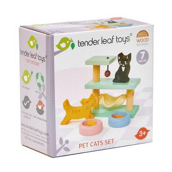 Set gattini con casa Tender Leaf