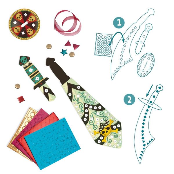 Do it yourself mosaico Spade dei pirati Djeco