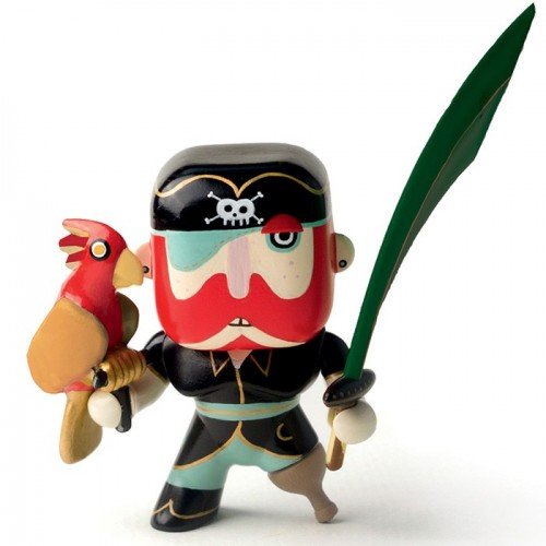 Figura in vinile Arty Toys Pirata Sam Parrot Djeco