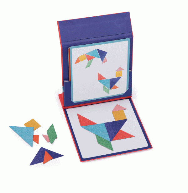 Gioco magnetico Tangram Aujourd'hui c'est Mercredi Moulin Roty